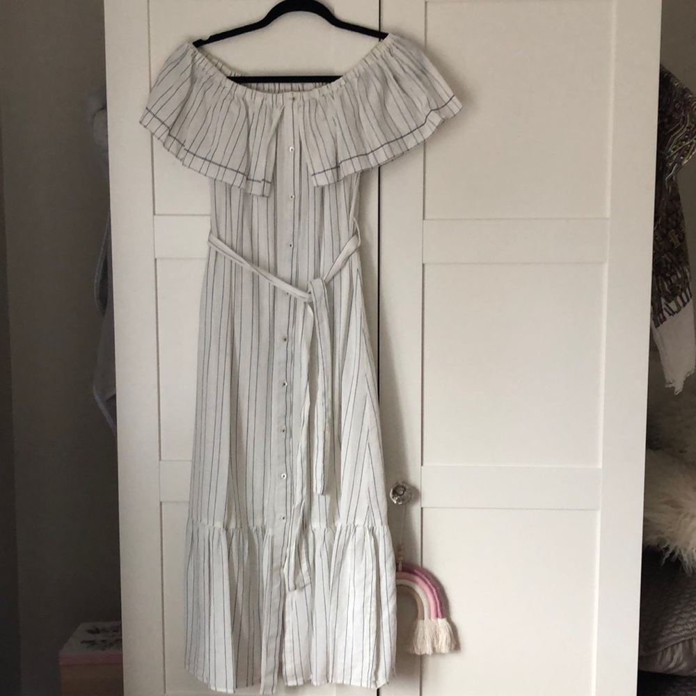 Mango summer off shoulder dress M like new